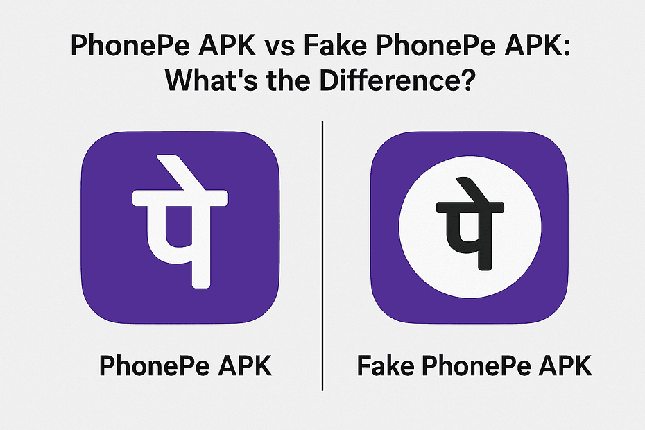 PhonePe APK vs Fake PhonePe APK